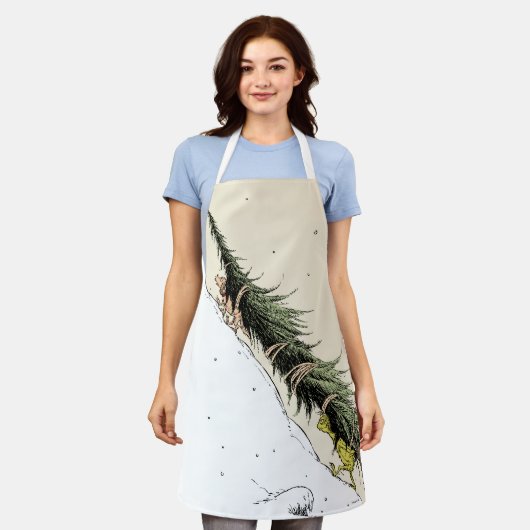 Grinch & Max Return the Christmas Tree エプロン (着用した状態)