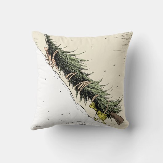 Grinch & Max Return the Christmas Tree クッション (裏面)