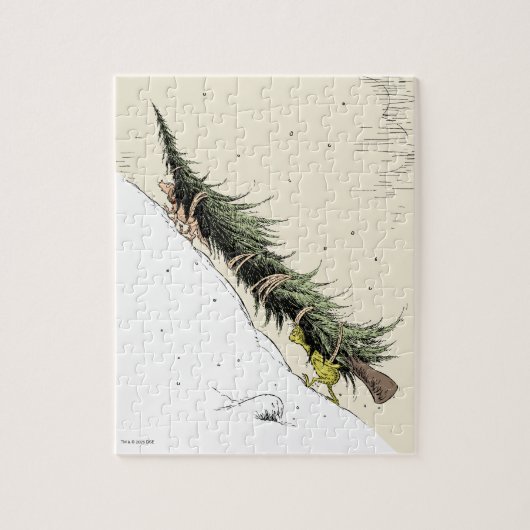 Grinch & Max Return the Christmas Tree ジグソーパズル (縦)