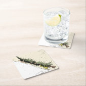 Grinch & Max Return the Christmas Tree スクエアペーパーコースター (インサイチュ)