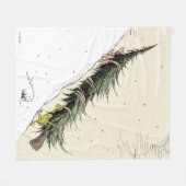 Grinch & Max Return the Christmas Tree フリースブランケット (正面(横))