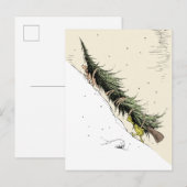 Grinch & Max Return the Christmas Tree ポストカード (正面/裏面)