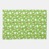 Grinch Peeking Star Pattern キッチンタオル (横)