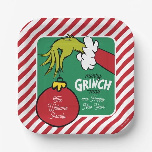 Grinch | Personalized Ornament ペーパープレート (正面)