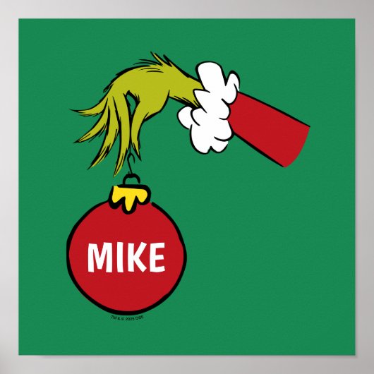 Grinch | Personalized Ornament ポスター (正面)