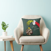Grinch | Personalized Ornament Throw Pillow クッション (椅子)