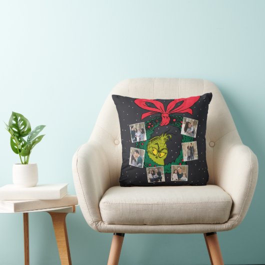 Grinch | Personalized Ornament Throw Pillow クッション (椅子)
