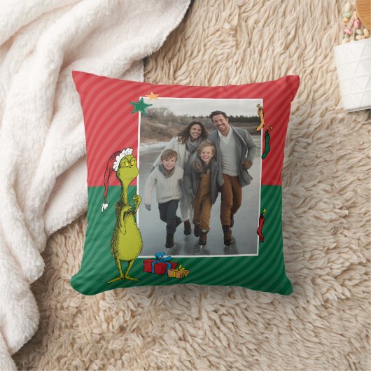Grinch | Personalized Photo クッション (ブランケット)