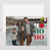 Grinch Personalized Photo Holiday Card シーズンカード (正面/裏面)