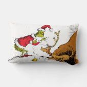 Grinch Prepares Max the Reindeer ランバークッション (裏面)