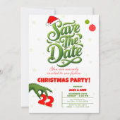 Grinch Style Christmas Party Save the Date セーブザデート (正面)