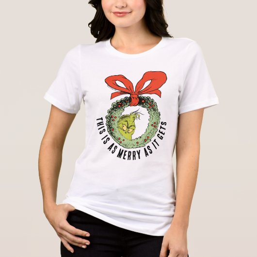 Grinch | This Is As Merry As It Gets トライブレンドＴシャツ (正面)