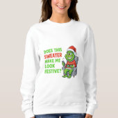 Grinchy Bigfoot Festive Sweater スウェットシャツ (正面)