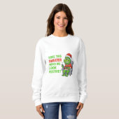 Grinchy Bigfoot Festive Sweater スウェットシャツ (正面フル)