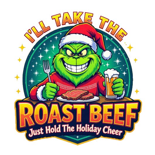 Grinchy Bigfoot I'll Take The Roast Beef スウェットシャツ