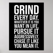 Grind Every Day - Motivational ポスター (正面)