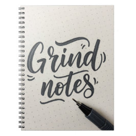 Grind Notes Journal – 手書きスタイルデザイン ノートブック