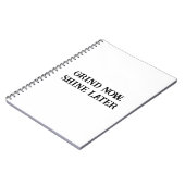 Grind Now Shine Later Journal(今すぐ輝くジャーナルやる気を起こさせる) ノートブック (左側)