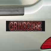 Grindcore バンパーステッカー (車上)