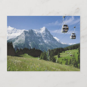 Grindelwaldのケーブル・カー ポストカード