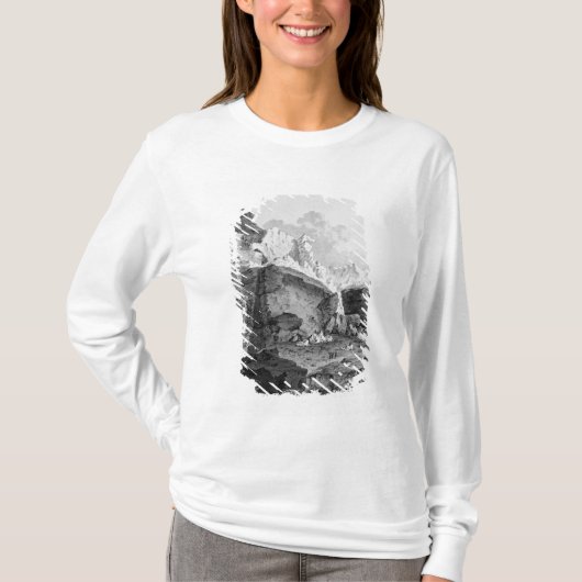 Grindelwaldの氷河 Tシャツ (正面)