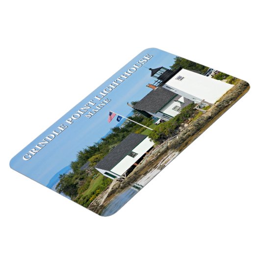 Grindle Point Light House, Maine Flexi Magnet マグネット (左側)