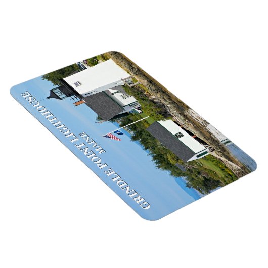 Grindle Point Light House, Maine Flexi Magnet マグネット (右側)