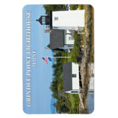 Grindle Point Light House, Maine Flexi Magnet マグネット (縦)