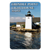 Grindle Point Light House, Maine Flexi Magnet マグネット (縦)