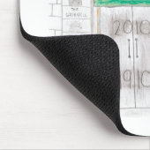 GRINNELLの百年祭のmousepad マウスパッド (コーナー)