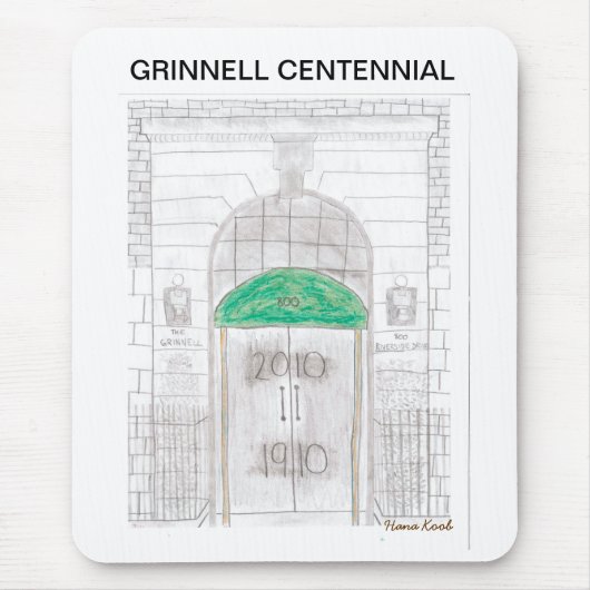 GRINNELLの百年祭のmousepad マウスパッド (正面)