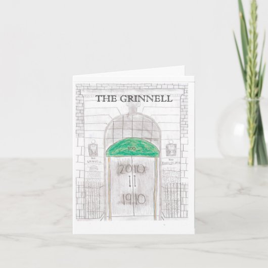 GRINNELLの百年祭のnotecards カード (正面)