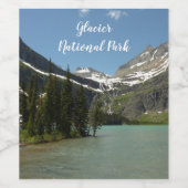 Grinnell Lake at Glacier National Park ワインラベル (シングルラベル)
