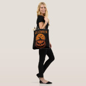 Grinning Jack-O'-Lantern & Bats Classic Halloween トートバッグ (モデル)