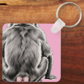 Grinning Monkey - Customizable Funny Gift  キーホルダー (裏面)