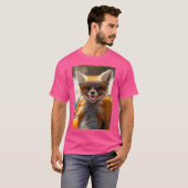 Grinse-Fuchs - Der Coolste am Strand Tシャツ (正面フル)