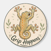 Grip Happens、ヤモリの冷蔵庫マグネット マグネット (正面)