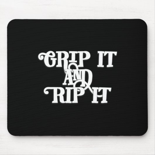Grip It And Rip It - ディスクゴルフ マウスパッド (正面)