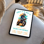 Grip It & Rip It! モトクロス、ダートバイクの誕生日  招待状
