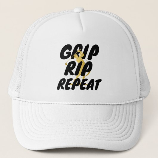 Grip Rip Repeat | Grip It And Rip It | ゴルフ キャップ (正面)