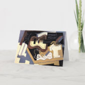 Gris – ギターとクラリネ素晴らし、アート、 カード (正面)