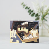 Gris – ギターとクラリネ素晴らし、アート、 ポストカード (スタンド正面)