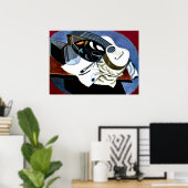 Gris – ペインターのテーブル; Juan Gris 絵画's ポスター (ホームオフィス)