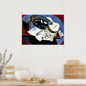 Gris – ペインターのテーブル; Juan Gris 絵画's ポスター (キッチン)