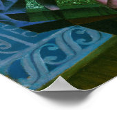 Gris – 開いた窓の前の静止した生活 ポスター (角)