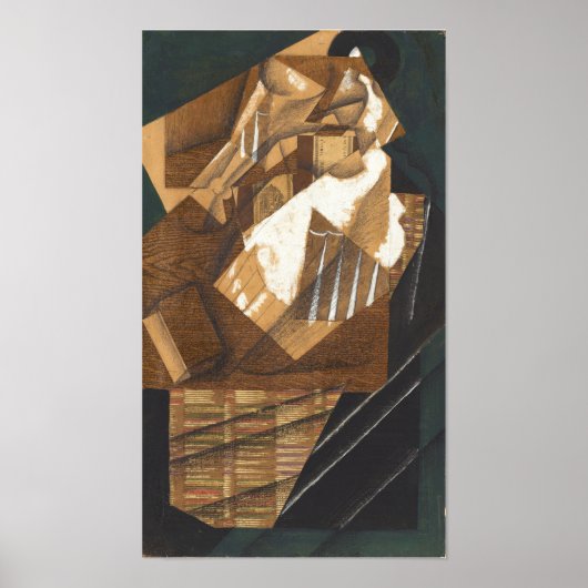 Gris - Carafe Glassとパケット1914 ポスター (正面)