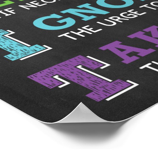 GRIT頭字語の学習環境 ポスター (角)