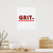 GRIT – 人生への情熱と忍耐力 ポスター (キッチン)
