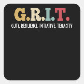 GRIT Gutsレジリエンス・イニシアティブ粘前向き力 スクエアシール (正面)