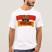 Grit Over Privilege™ Torn By the System Wrote-Off Tシャツ (正面)